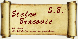 Stefan Bracović vizit kartica